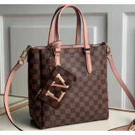 Louis Vuitton Damier Ebene Canvas Belmont PM Bag N60297 Pink 2020