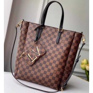 Louis Vuitton Damier Ebene Canvas Belmont MM Bag N60294 Noir Black 2020