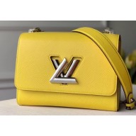 Louis Vuitton Epi Leather Twist MM Bag Vert Acide Yellow 2020