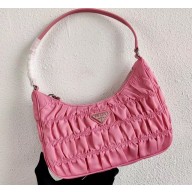 Prada Nylon and Saffiano Leather Mini Bag 1NE204 Pink 2020