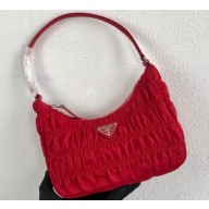 Prada Nylon and Saffiano Leather Mini Bag 1NE204 Red 2020