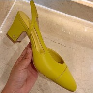 Chanel Heel 6.5cm Slingbacks G31318 Yellow 2020