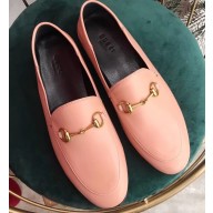 Gucci Women's Horsebit Loafer Leather Pink/Black