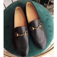 Gucci Women's Horsebit Loafer Leather Black/Beige