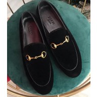 Gucci Women's Horsebit Loafer Velvet Black