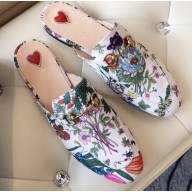 Gucci Women's Princetown Horsebit Slipper Leather Print