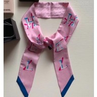 Chanel Silk Twill Slim Bandeau Scarf 4.5x120cm 07 2020