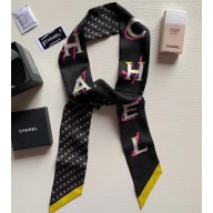 Chanel Silk Twill Slim Bandeau Scarf 4.5x120cm 06 2020