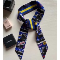 Chanel Silk Twill Slim Bandeau Scarf 4.5x120cm 04 2020
