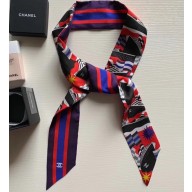 Chanel Silk Twill Slim Bandeau Scarf 4.5x120cm 03 2020