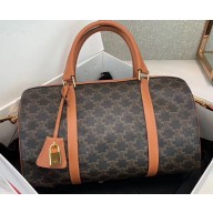 Celine Triomphe Canvas Small Travel Bag Brown 2020