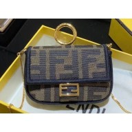 Fendi Nano Baguette Bag Charm Fabric FF motif 2020