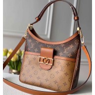 Louis Vuitton Monogram Reverse Canvas Dauphine Small Hobo Bag M44395 2020