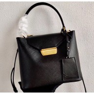 Prada Saffiano Leather Tote Bag 1BN012 Black 2020