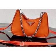 Prada Re-Edition Nylon Mini Shoulder Bag 1TT122 Orange 2020