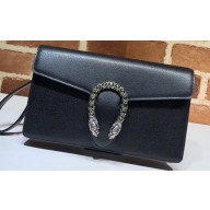 Gucci Dionysus Leather Clutch Bag 621197 Black 2020
