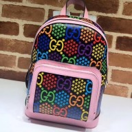 Gucci GG Psychedelic Small Backpack Bag 601296 Pink 2020