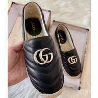 Gucci GG Matelassé Espadrilles Black 2020