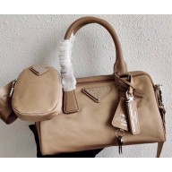 Prada Re-Edition 2005 Nylon Mini Boston Bag 1BB846 Nude 2020