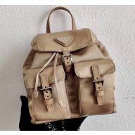 Prada Nylon Mini Backpack Bag 1BH029 Nude 2020