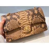 Chanel Python Classic Flap Medium Bag A1112 65