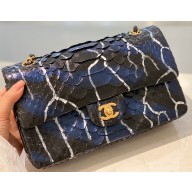 Chanel Python Classic Flap Medium Bag A1112 66