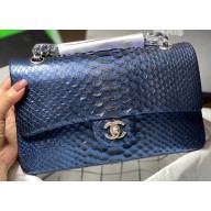 Chanel Python Classic Flap Medium Bag A1112 57