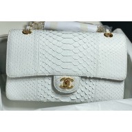 Chanel Python Classic Flap Medium Bag A1112 55