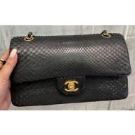 Chanel Python Classic Flap Medium Bag A1112 49