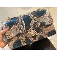 Chanel Python Classic Flap Medium Bag A1112 47