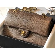 Chanel Python Classic Flap Medium Bag A1112 46