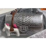 Chanel Python Classic Flap Medium Bag A1112 28