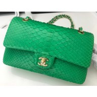 Chanel Python Classic Flap Medium Bag A1112 19