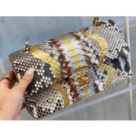 Chanel Python Classic Flap Medium Bag A1112 17