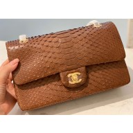 Chanel Python Classic Flap Medium Bag A1112 62