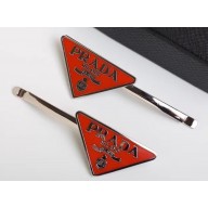 Prada Metal Hair Clip 1IF051 Red 2020