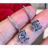 Cartier C de Earrings White Gold