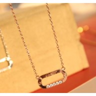 Cartier Logo necklace Pink Gold