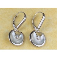 Cartier amulette de Earrings White White Gold