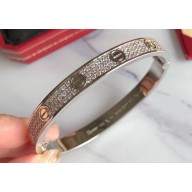 Cartier Love Bracelet diamond-paved White Gold