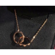 Cartier Dicyclic Love necklace Pink Gold