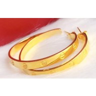 Cartier Love Earrings Large Yellow Gold