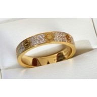 Cartier Love Ring diamond-paved Yellow Gold