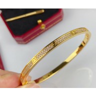 Cartier Love Bracelet Narrow diamond-paved with Screwdriver Yellow Gold