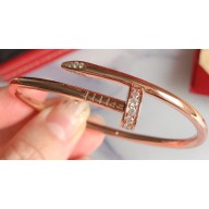 Cartier juste un clou Bracelet with Diamonds Pink Gold