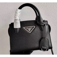 Prada Saffiano Leather Handbag 1BA269 Black 2020