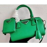 Prada Leather Mini Boston Bag 1BB846 Green 2020