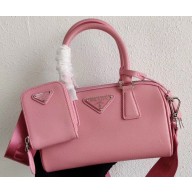 Prada Leather Mini Boston Bag 1BB846 Pink 2020