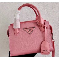 Prada Saffiano Leather Handbag 1BA269 Pink 2020