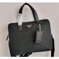 Prada Nylon Briefcase 2VE368 Black 2020